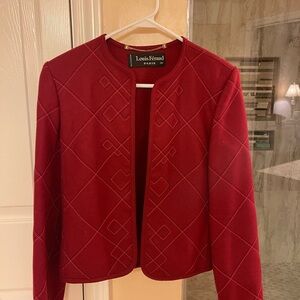 Louis Feraud Women's Elegant Red Blazer
